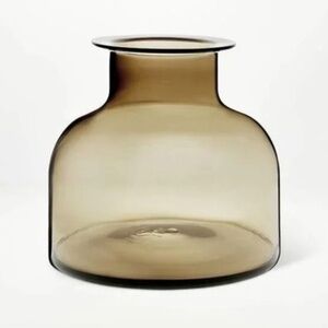 Studio mcgee brown smoke clear vase